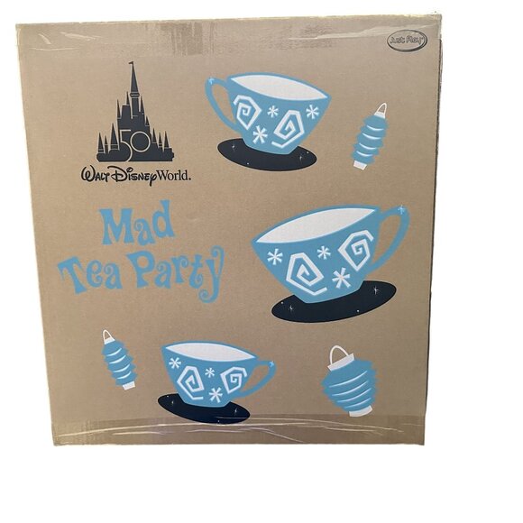 Walt Disney World 50th Anniversary Mad Tea Party Plush Set 6 Pieces Mickey‎ NEW - Picture 9 of 16